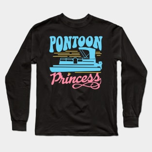 Pontoon Princess Pontoon Boat Long Sleeve T-Shirt